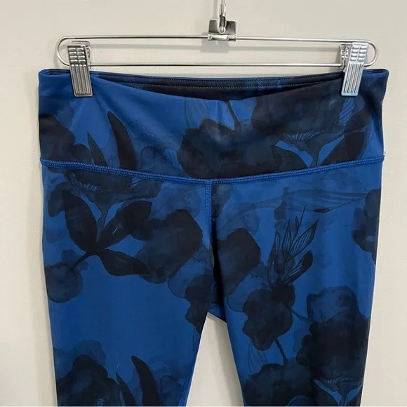 Lululemon Wunder Under Crop II  Full On Luxtreme Jumbo Inky Floral Black Inkwell - Picture 6 of 11